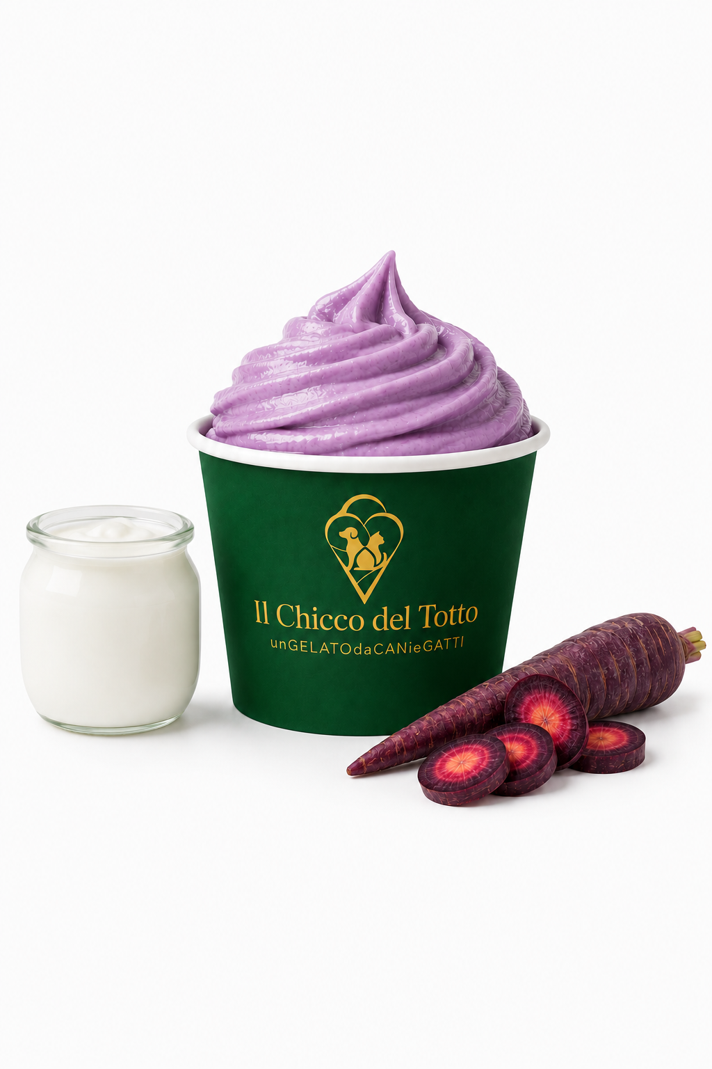 Gelato per Cani e Gatti - Yogurt & Carota Viola